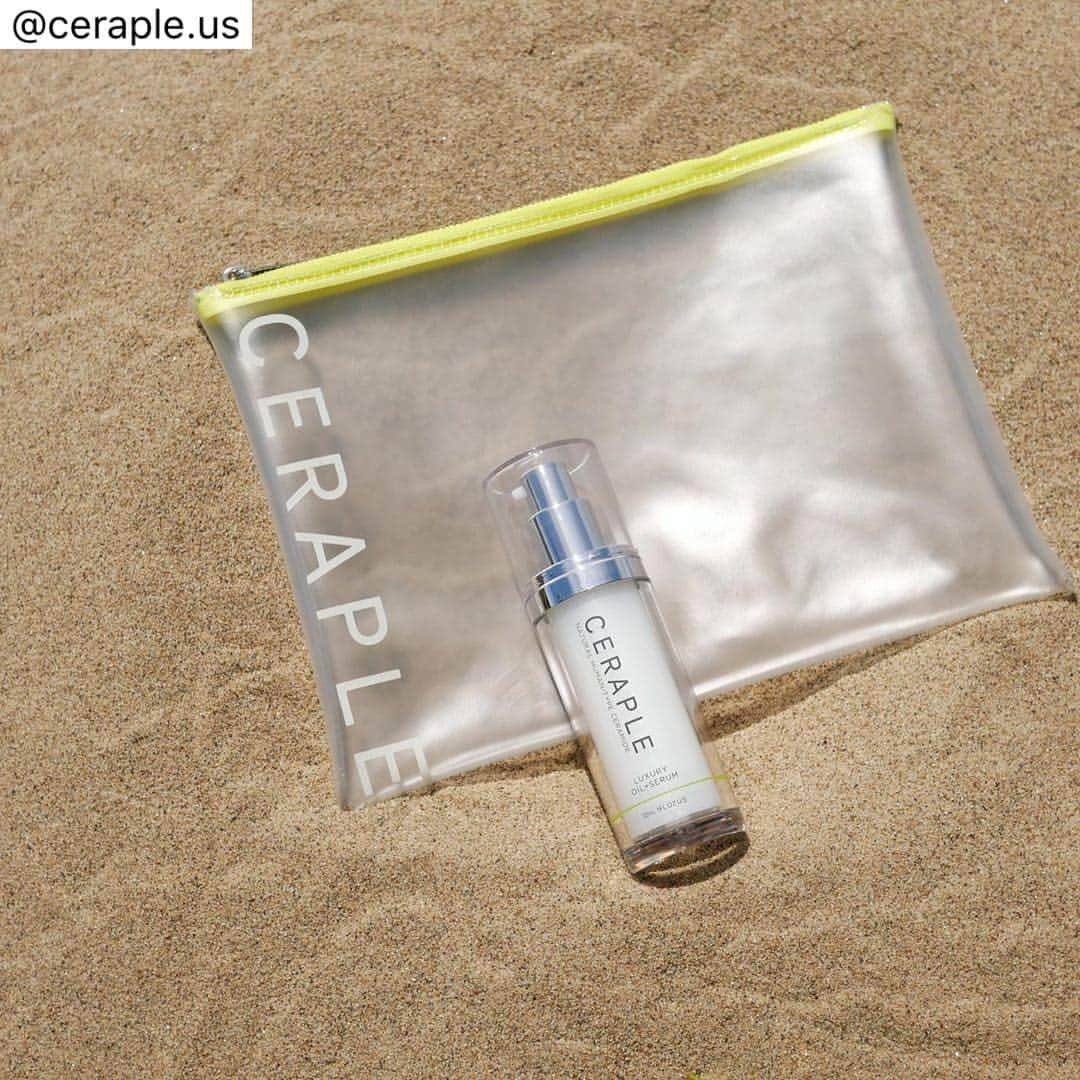 Hiroe Hiranoさんのインスタグラム写真 - (Hiroe HiranoInstagram)「Repost: @ceraple.us Summer is here! 🏝 Don’t forget to protect your skin, then replenish it with Ceraple following your fun in the sun ☀️ 〈 US🇺🇸ceraple.com 〉 . ブレない肌に💙肌バリア機能を向上させる高機能美容液セラプル🏝ビーチや機内の乾燥もこれ一本でバッチリで、モチモチ肌が実現可能💚それは脂質を厳選して配合しているから。 #旅コスメ としても人気です⭐️ 🌞紫外線ケアにも⚡️ 男性にも人気で、#ジェンダーレス . . ▶︎紫外線による乾燥や加齢する肌に必要なのは、 水分の蒸発を抑えて潤いを保つ働きをするセラミド。 肌の角質細胞の間に挟まれている成分で、水分を持続的に保持。 人間の肌にあり年齢を重ねると失われていくからこそ、 質のいいセラミド（脂質）を補わなければ💦 . . ================= . 『美容通が本気で自腹買い！リピート必須の神スキンケア🏅 ananベストコスメ大賞』を獲得。 2018年はVOGUEビューティアワード ノミネート。 今年は新商品が出て、アメリカでの販売も🇺🇸 . 〈日本🇯🇵 hiroecosmetics.com〉 . . 先日の、感謝キャンペーンのポーチはおかげさまで完売しました❗️たくさんの応募ありがとうございました😊🈵 #ceraple #セラプル #usa #ceramide #skincare #natural #science #cosmetics #healthy #youthful #セラミドケア#youngerlookingskin #セラミド #japanese #traditional #日本 #madeinjapan #japanesetraditional #ceramidetreatment#beautifulskin #healthyskin #naturalwonder #skincare #skincareroutine #skincareproducts」7月8日 16時55分 - hiroe_hirano