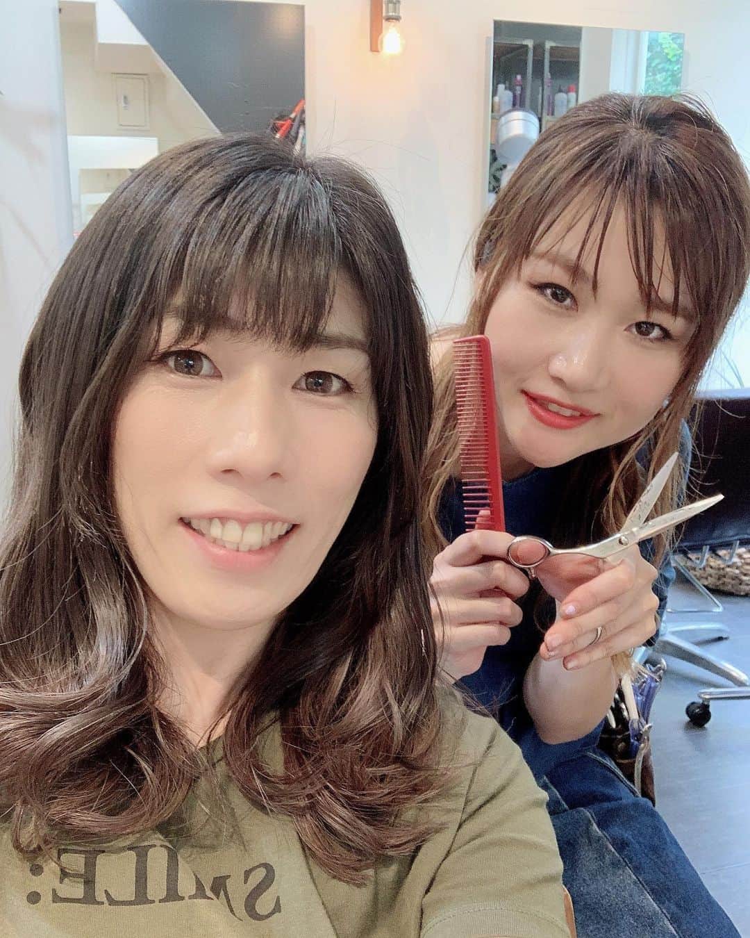 吉田沙保里さんのインスタグラム写真 - (吉田沙保里Instagram)「美容師さんのゆみっぺ🥰 いつもありがとう😆🙏 #ゆみっぺ #RUMINA #美容室」7月8日 17時02分 - saori___yoshida