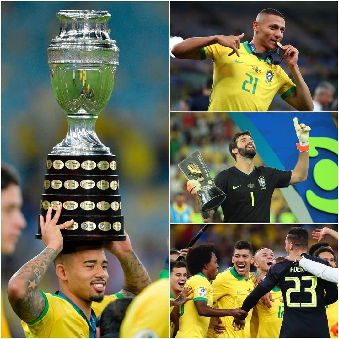 プレミアリーグさんのインスタグラム写真 - (プレミアリーグInstagram)「Big weekend for the Brazilian #PL players as they won the #CopaAmerica 🇧🇷🏆」7月8日 17時43分 - premierleague