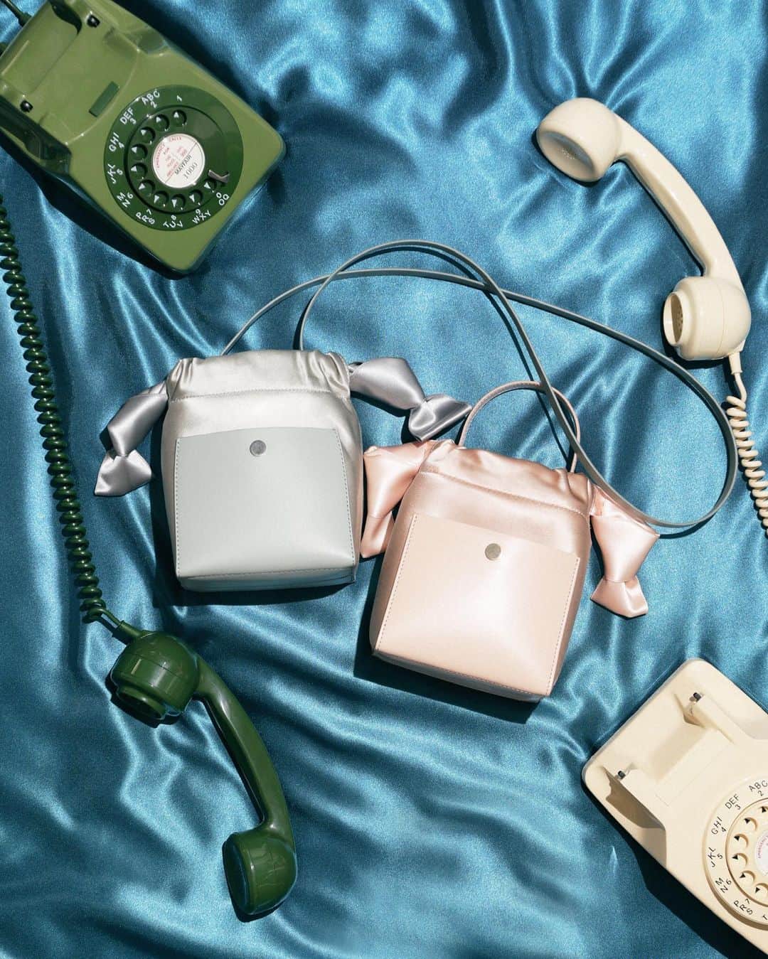 Sophie Hulmeのインスタグラム：「Call incoming! 📞 The all new Satin Knot is here and it is just delicious... Find more colours on our website.」