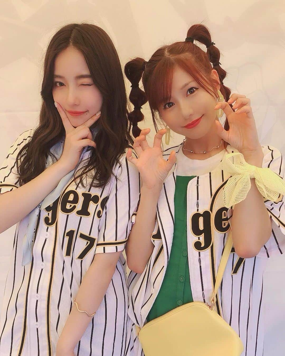 谷川愛梨さんのインスタグラム写真 - (谷川愛梨Instagram)「: TORACO🐯⚾️💛 #阪神タイガース #あいさえ👭」7月8日 19時31分 - airingopero