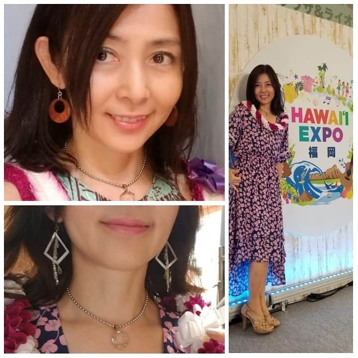 瀬川慶のインスタグラム：「My lovely Made in Hawaii jewelry and clothing collections!  ジュエリーとお洋服、イベント時にはお気に入りの”メイドインハワイ"で挑む! 自分だけのジュエリーも作ってくれますよ!  @angelsbythesea @hiwa_creations @alisha_gemstone_jewelry @alohastyle.co #alishagemstonejewelry #hiwacreations #madeinhawaii #angelsbytheseahawaii  #customorderswelcome #hawaiiexpo2019 #gohawaii #hawaii #aloha #ハワイ州観光局 #ハワイ #アロハ #メイドインハワイ」