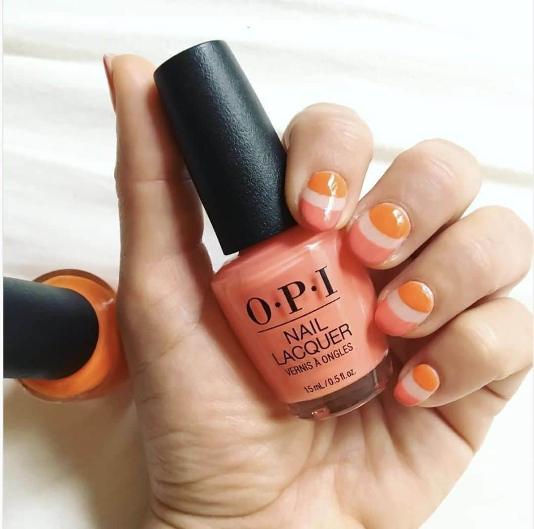 OPIさんのインスタグラム写真 - (OPIInstagram)「Starting the day with a #ManiMonday shout out to @me_likeyyyy 😍 we're #OPIObsessed with this perfect summer manicure! What are you favorite colors to wear in the summer?⁠ ⁠ #OPI Shades: #TimeForANapa #SummerLovingHavingABlast⁠ ⁠ #summer #nails #nailpolish #OPIGrease #orangenails #nailart #naildesign #notd #coralnails #monday #vibes」7月8日 22時01分 - opi