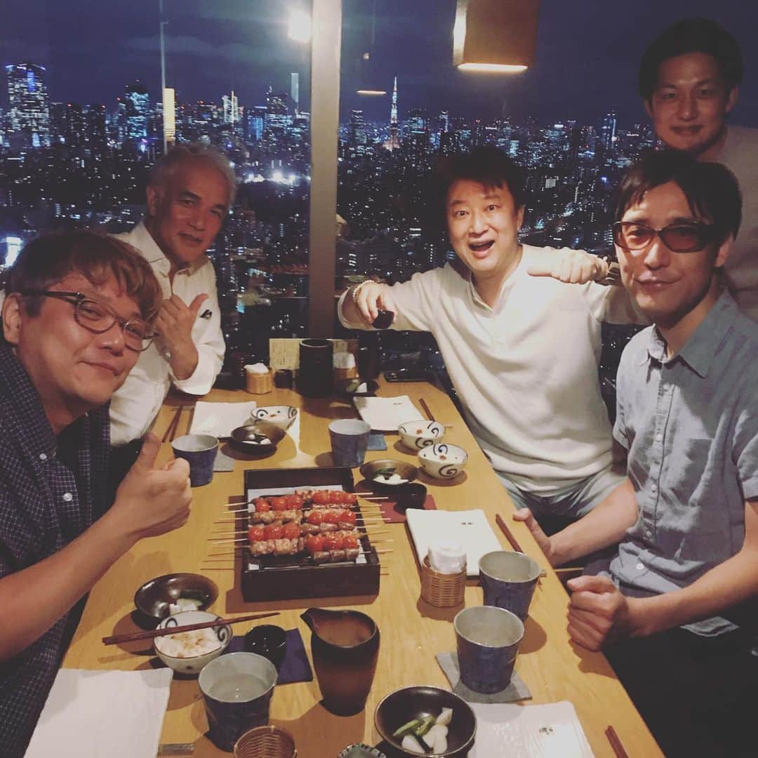 角田陽一郎さんのインスタグラム写真 - (角田陽一郎Instagram)「ホフディラン小宮山雄飛さん、antennaの杉本さん岩崎さん、元TBS住田さんと会食！」7月8日 22時36分 - kakuichi44