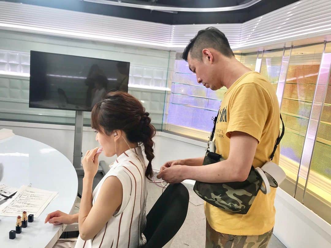 のインスタグラム：「. 今週もよろしくお願いします🤲 #tokyomx #news #本番5分前 #アナウンサー」