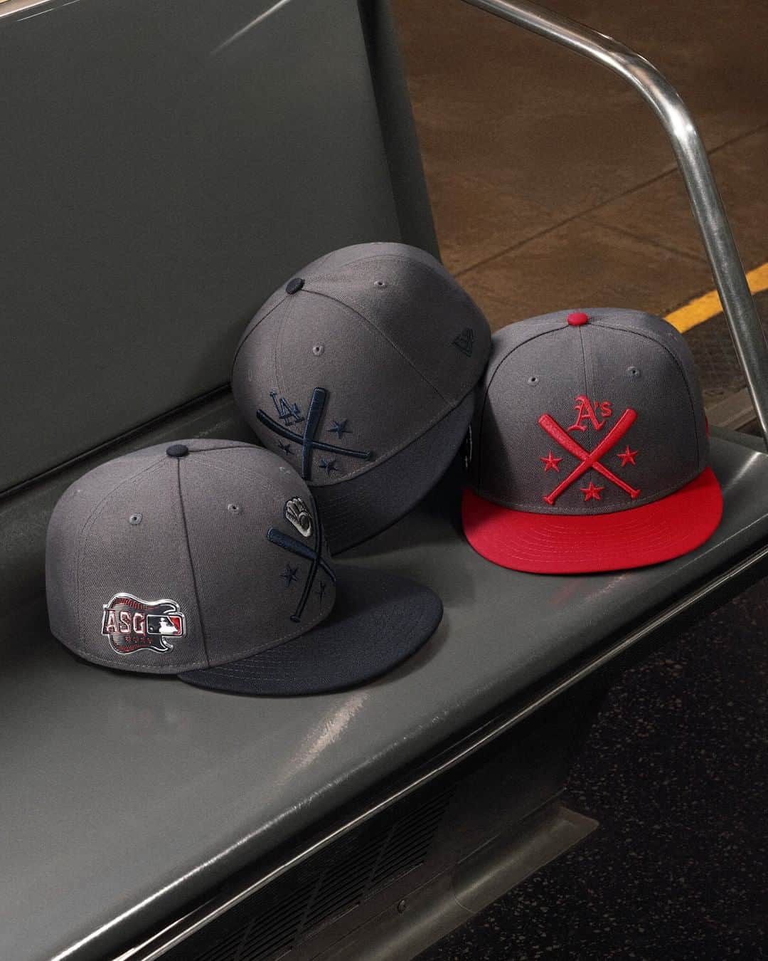 ニューエラ・キャップのインスタグラム：「The heavy hitters take the field tonight in the Home Run Derby. Shop the MLB All-Star Game Workout caps at neweracap.com」