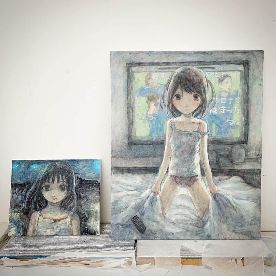 村上隆さんのインスタグラム写真 - (村上隆Instagram)「We got two @emikuraya paintings for @kaikaikikigallery summer show start at 16th July.」7月8日 23時05分 - takashipom
