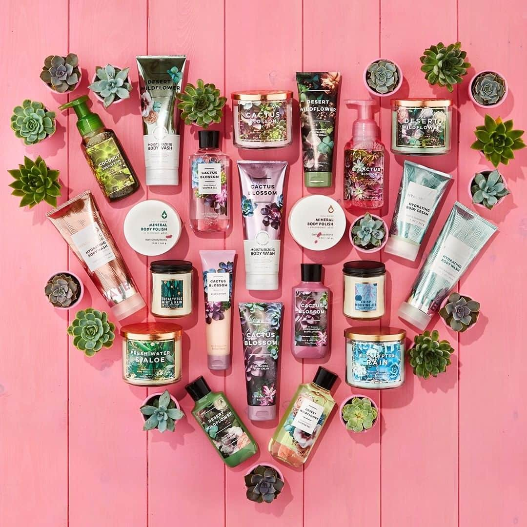 Bath & Body Worksさんのインスタグラム写真 - (Bath & Body WorksInstagram)「All of your desert dreams came true 🌵 NEW & in stores now: Cactus everything 💖」7月9日 0時00分 - bathandbodyworks