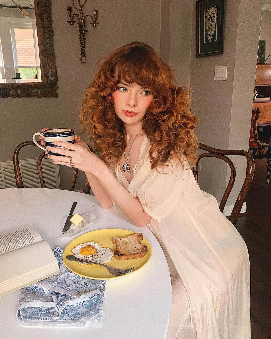 ジェーン・アルドリッジのインスタグラム：「🍳🍳🍳」