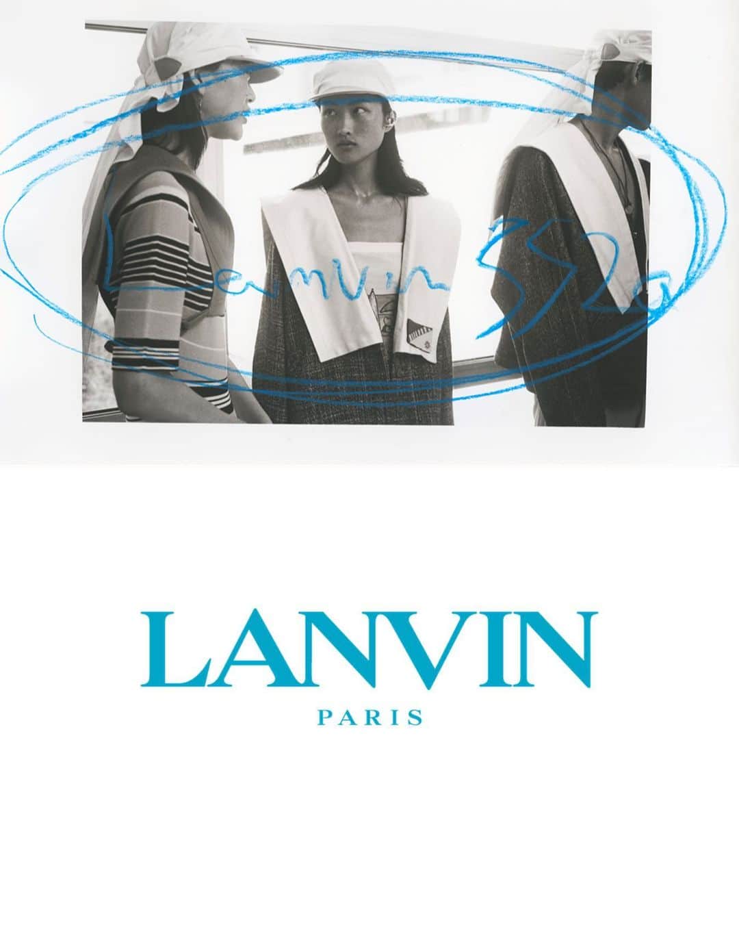 ランバンのインスタグラム：「Photography by @maximeimbert  #LanvinSS20  #LanvinbyBrunoSialelli」