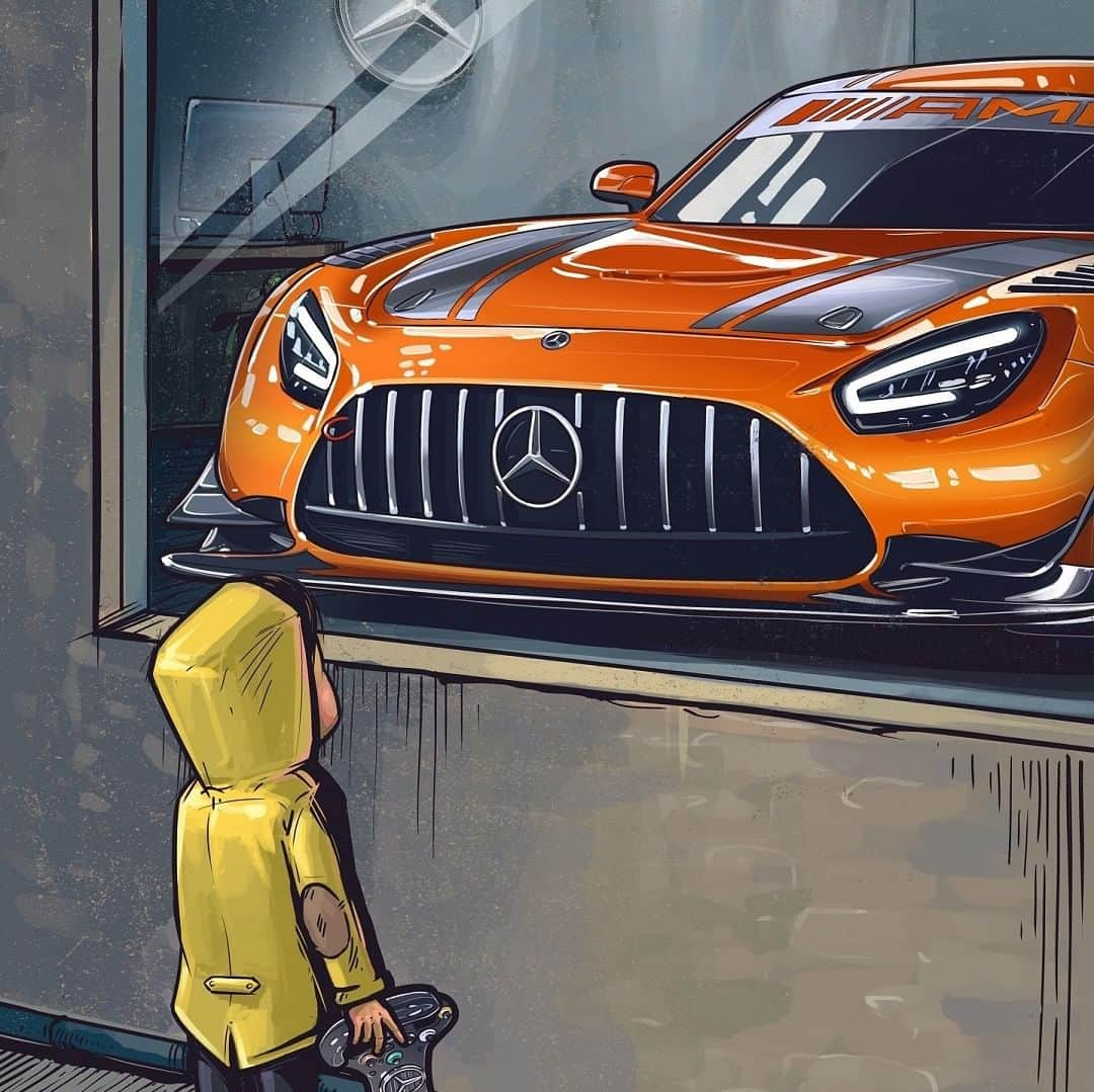 Mercedes AMGさんのインスタグラム写真 - (Mercedes AMGInstagram)「This beautiful piece by @andrewmytro featuring the Mercedes-AMG GT3 reminds us all of what it's like to be young and dream of a life of speed, precision, and Driving Performance!  #MercedesAMG #AMG #GT3 #DrivingPerformance #Power #Passion #Mercedes #AMG🔥 #Luxury #CarsofInstagram #InstaCar #Lifestyle」7月9日 1時45分 - mercedesamg