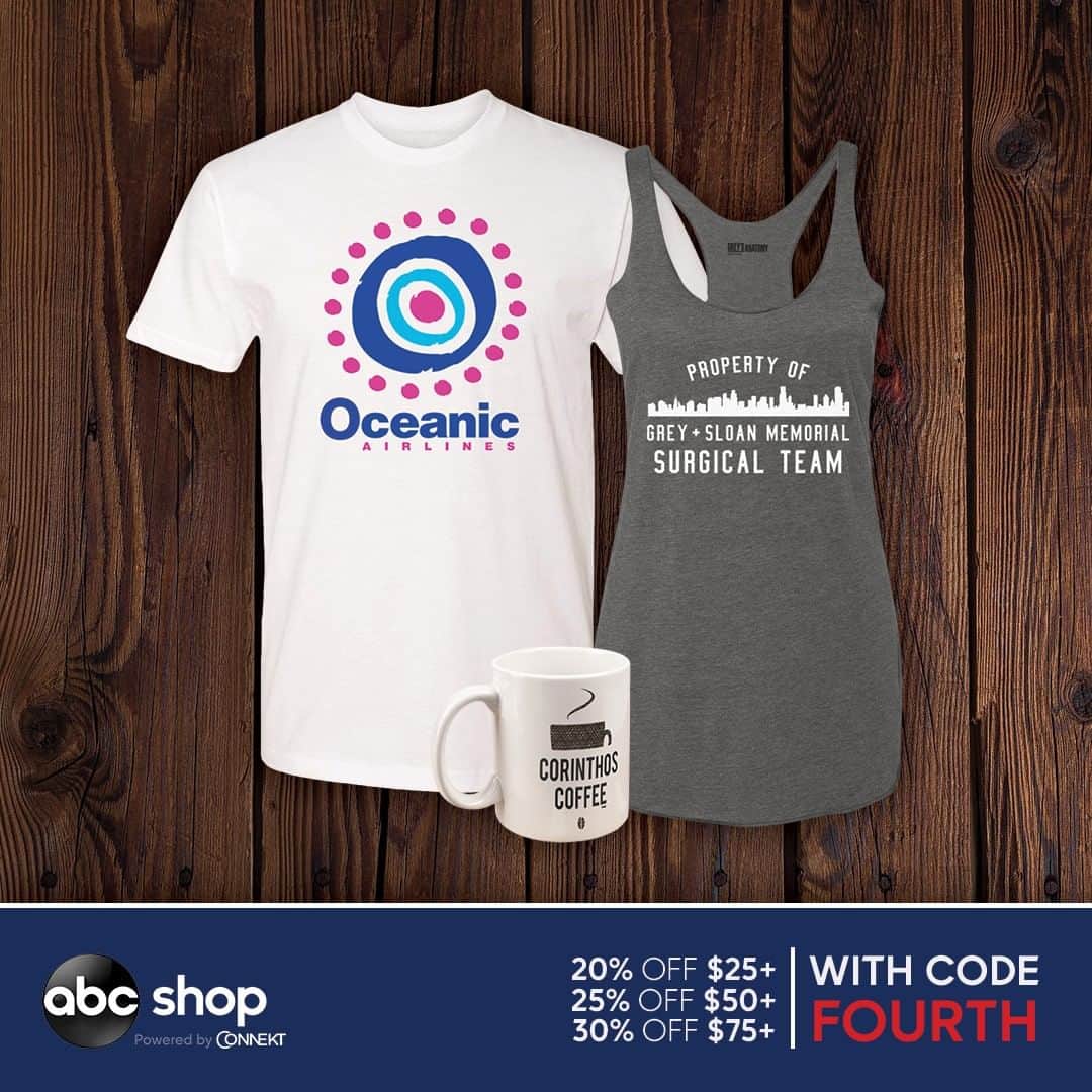 アメリカン・ブロードキャスティング・カンパニーのインスタグラム：「We’re still celebrating Fourth of July weekend with new merch at the ABC shop. Shop now (swipe up in Story).」
