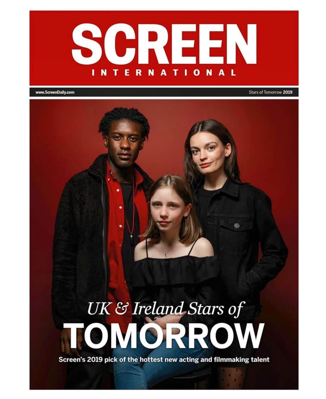 のインスタグラム：「Thank you thank you thank you @screendaily. I am beyond grateful and humbled ✨✨✨」