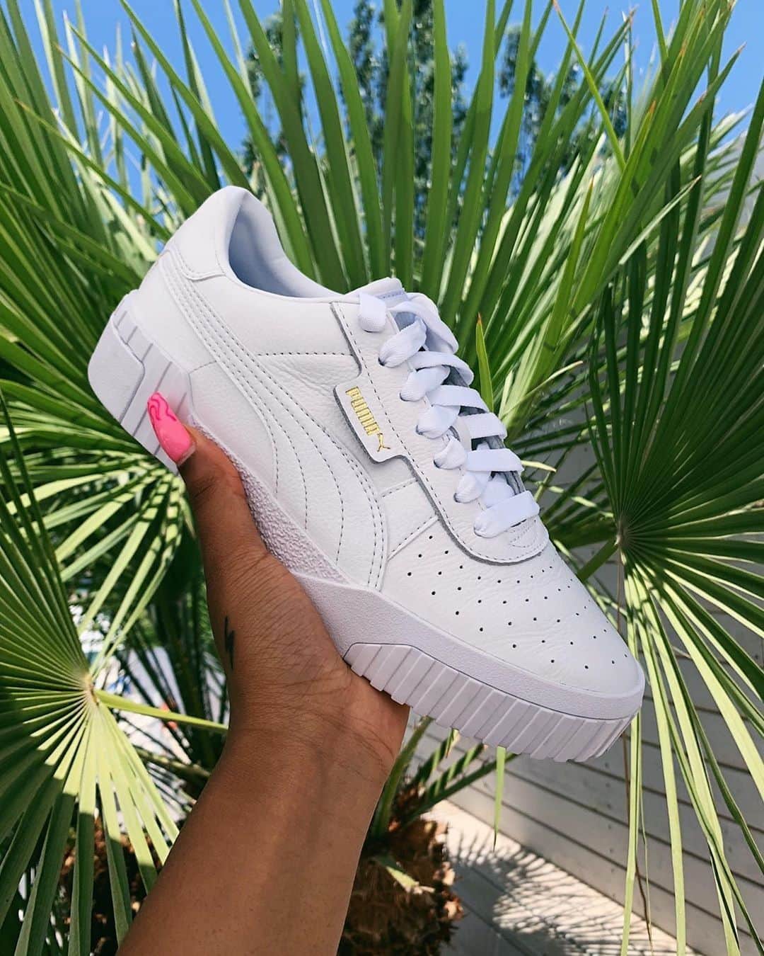 ASOSさんのインスタグラム写真 - (ASOSInstagram)「Hold up, could these be your new summer kicks? 👀 📸 @charnice_ 🔎 Puma Cali Triple White Trainers (1379473)」7月9日 16時10分 - asos
