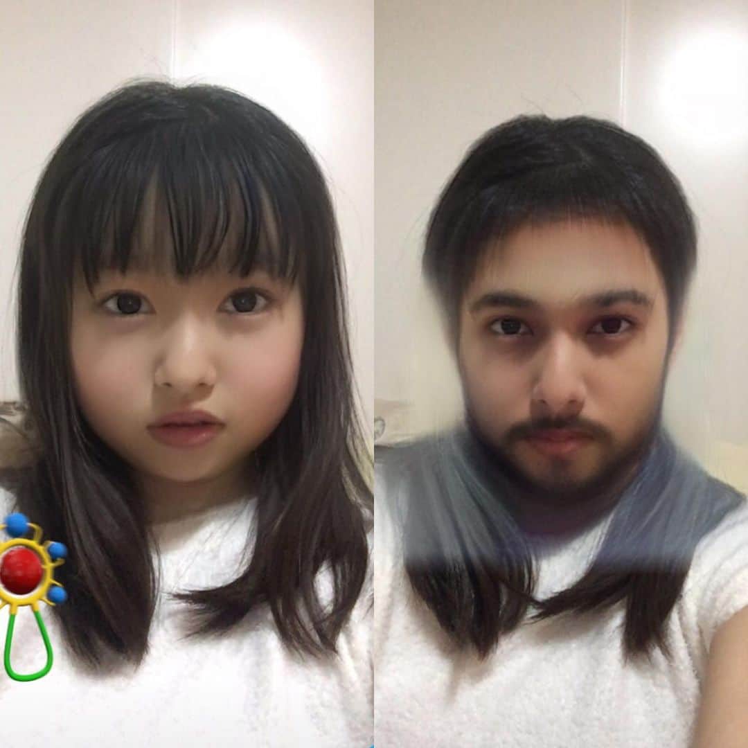 桜井日奈子スタッフのインスタグラム：「日奈子とふたりでお腹痛いくらい笑った🤣 子供verは誰？？？ メンズverは濃いっ！！！ by incent staff」