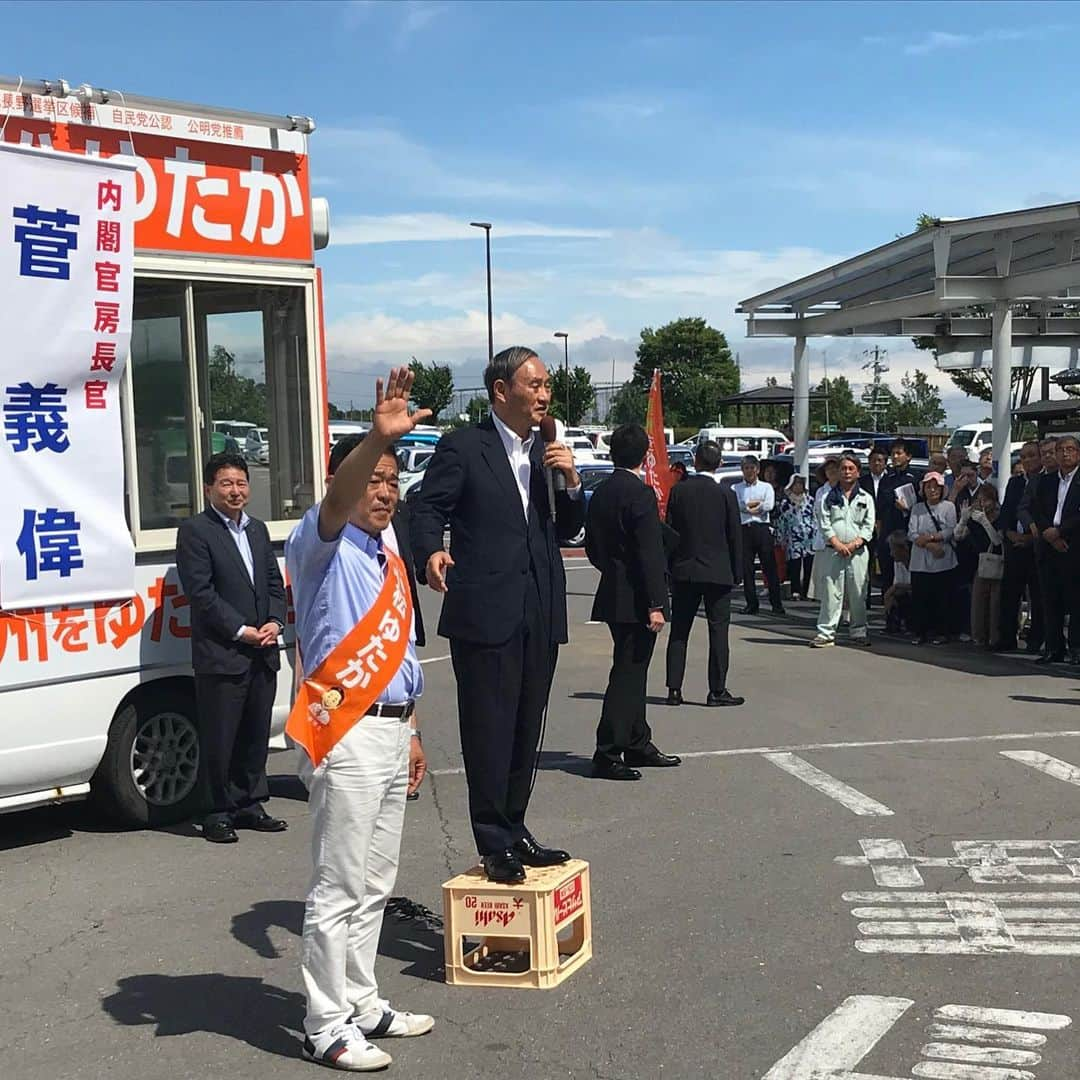 菅義偉さんのインスタグラム写真 - (菅義偉Instagram)「#参議院議員選挙 #長野県 #小松ゆたか #応援」7月9日 8時23分 - suga.yoshihide