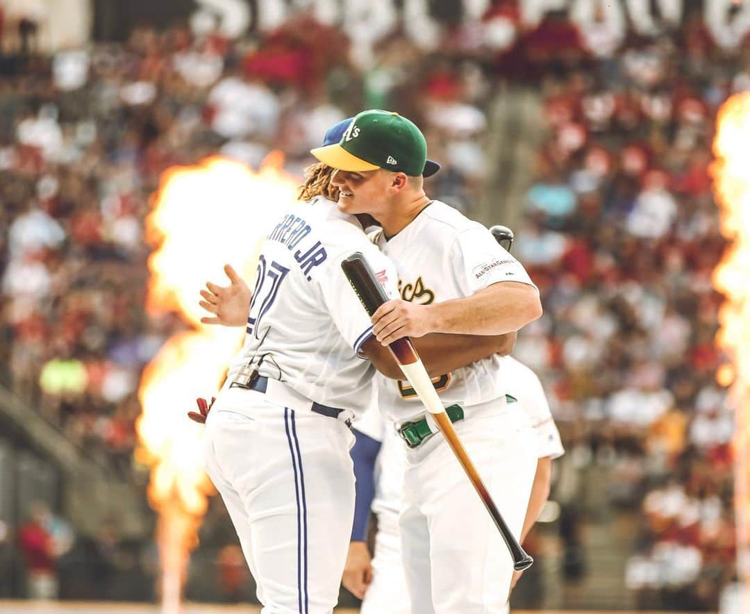 オークランド・アスレチックスさんのインスタグラム写真 - (オークランド・アスレチックスInstagram)「WE’RE HYPE. #HRDerby」7月9日 9時14分 - athletics