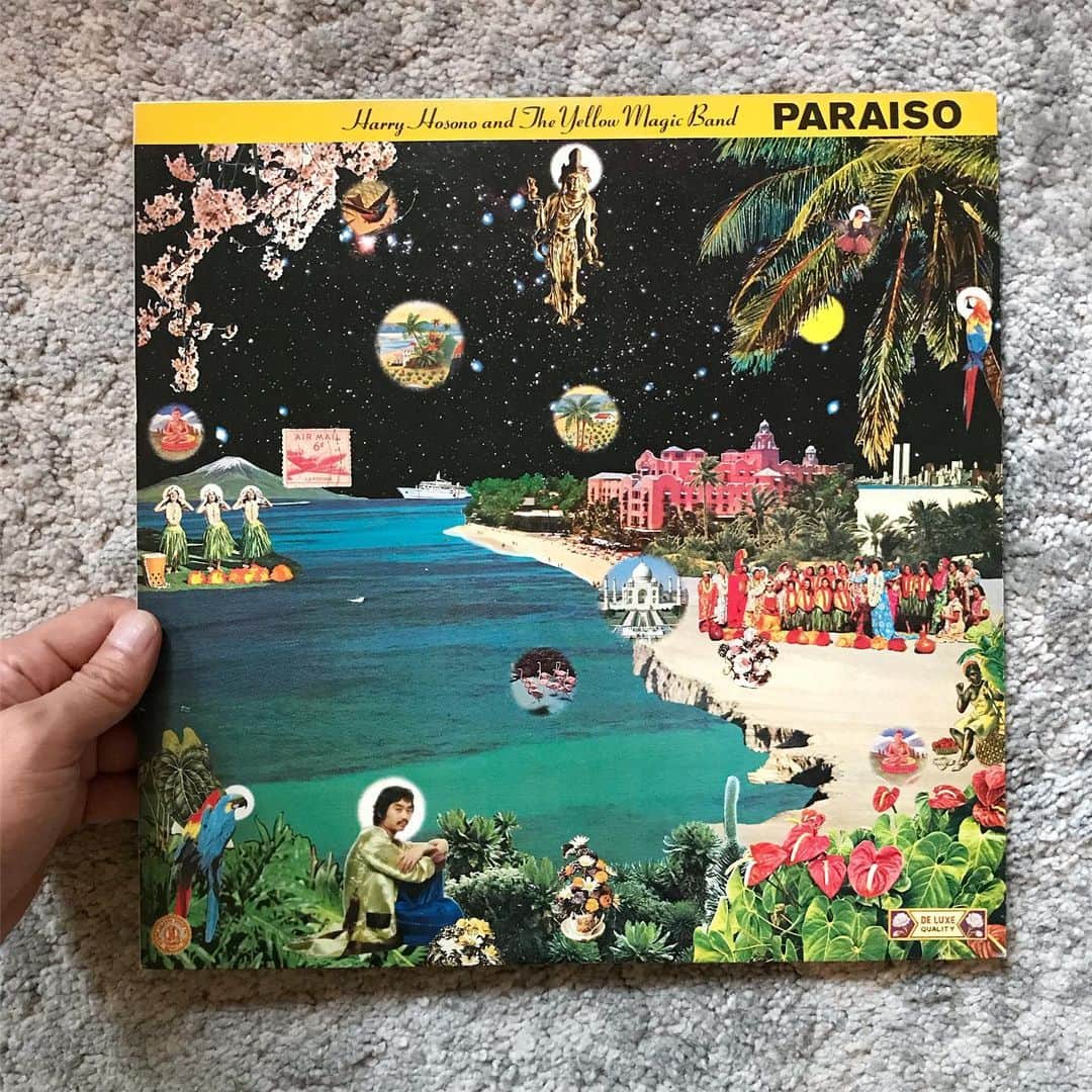 のインスタグラム：「曇天の東京、気分だけでも天国へ。細野晴臣1978年『はらいそ』で辿る心の旅。 #朝一番に聴くレコード」