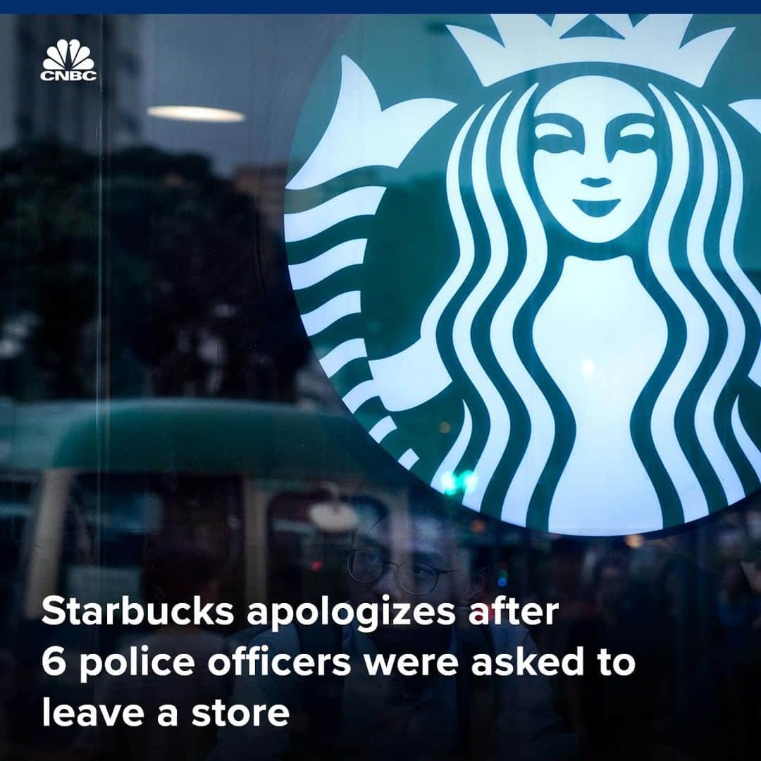 CNBCさんのインスタグラム写真 - (CNBCInstagram)「Starbucks on Sunday apologized after an employee at one of its stores in Tempe, Arizona, asked six police officers to leave or move out of a customer’s line of sight, triggering social media backlash.⁠ ⁠ The officers had visited the store on July 4 and had paid for the drinks, before one company employee approached them about a customer not feeling safe because of the police presence, the Tempe Officers Association said on Twitter.⁠ ⁠ Following the incident, users took to Twitter to support the police, tweeting comments along with the #boycottstarbucks hashtag.⁠ ⁠ In an apology addressed to the Tempe Police Department and posted on its website, Starbucks said the treatment of the officers was “completely unacceptable.”⁠ ⁠ For the full story, please visit the link in our bio.」7月9日 11時05分 - cnbc