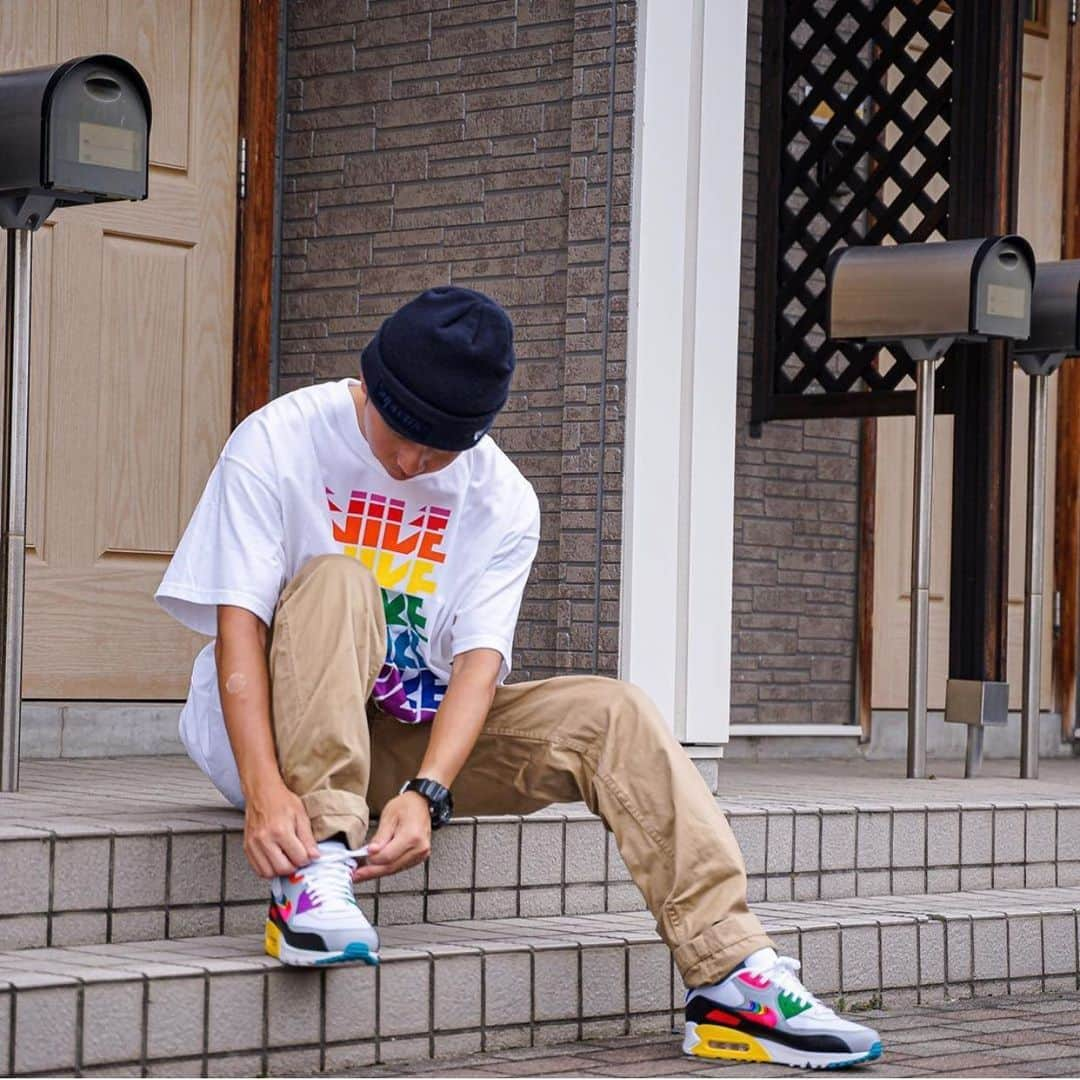 japanese_sneaker_style_magさんのインスタグラム写真 - (japanese_sneaker_style_magInstagram)「. . . #ジャパスニピックアップ . . . model➡️ @orangeman_fks 👟 #NIKE #airmax90betrue を使った#スニーカーコーデ ✨✨ ぜひ皆さんも参考にしてみては？💥💥 . . . #ジャパスニ #ジャパスニ女子 #ジャパスニピックアップ #sneaker #kicks #スニーカー #スニーカーコーデ #スニーカー男子 #スニーカー女子 #ナイキ #ナイキスニーカー #airmax #airmax90 #betrue #エアマックス #エアマックス90 #ビートゥルー」7月9日 12時10分 - japanese_sneakerstyle