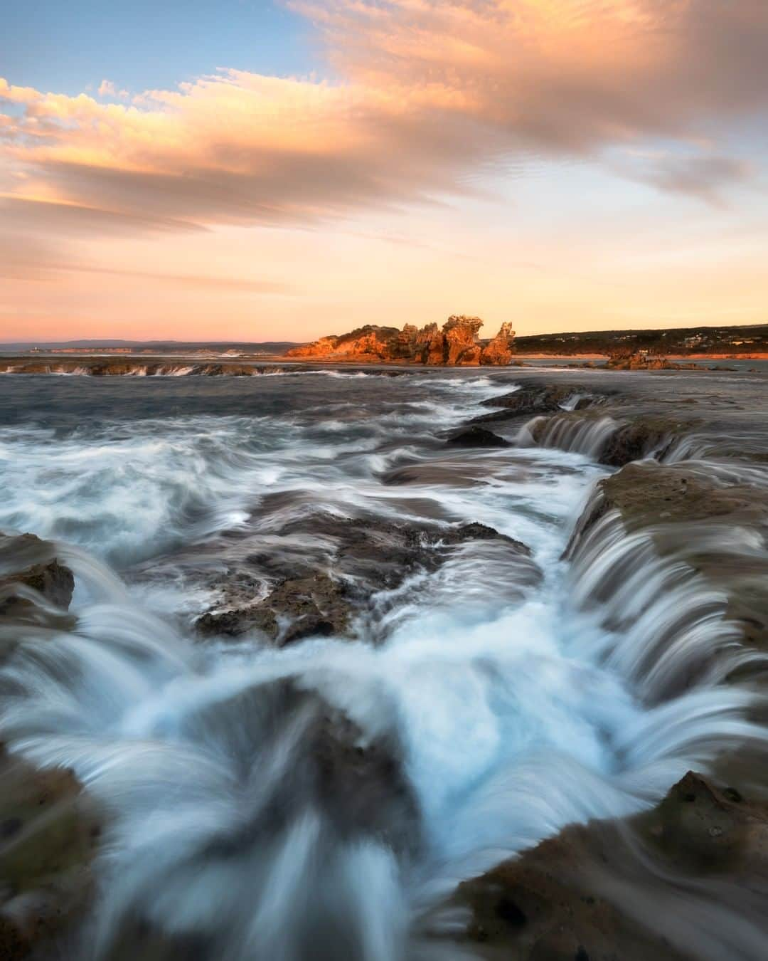 Nikon Australiaさんのインスタグラム写真 - (Nikon AustraliaInstagram)「"After shooting a colourful sunrise I noticed the cliffs start to light up with the morning sun. Perched in front of this was the great flow off the rock shelf. Sometimes you get a bonus on the way back to the car." - @garyeastwood  Camera: Nikon #D750  Lens: AF-S Nikkor 16-35 f4G ED VR Settings: ISO 50 | f/13, 0.5s | 16 mm  #MyNikonLife #Nikon #NikonAustralia #NikonTop #Photography #DSLR #SunrisePhotography #LandscapePhotography」7月9日 14時00分 - nikonaustralia