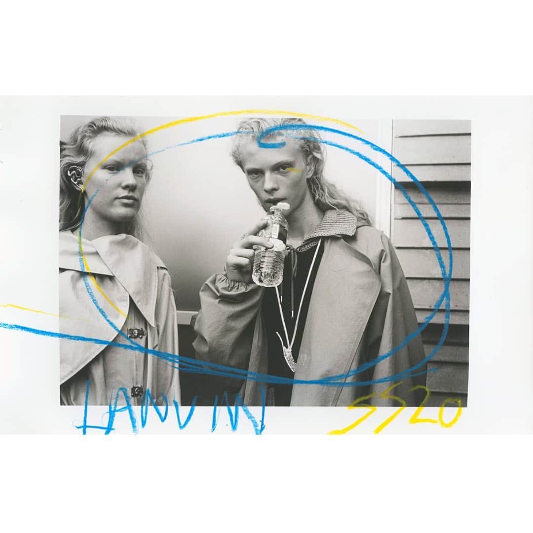 ランバンのインスタグラム：「Photography by @maximeimbert  #LanvinSS20  #LanvinbyBrunoSialelli」