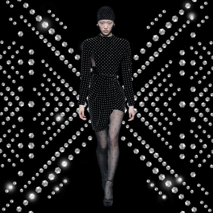 Saks Fifth Avenueのインスタグラム：「RUNWAY TO REALITY: @ysl’s Creative Director Anthony Vaccarello captured the sultry, glamorous spirit of Paris. Pre-Order the Saint Laurent Fall 2019 collection, now at Saks. #SaksStyle」