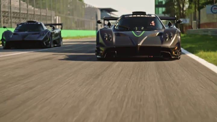 パガーニ・アウトモビリのインスタグラム：「Here it is! The first Pagani Open Day on June 2. The day with the craziest number of Pagani hypercars ever rushing on the historic Temple of Speed. Turn it up, enjoy!  #pagani #zonda #zondas #zondaf #zondar #zondacinque #zondafantasmaevo #zondacinqueroadster #zondaviola #zondaoliver #zondahpbarchetta #huayra #huayrabc #huayraroadster」