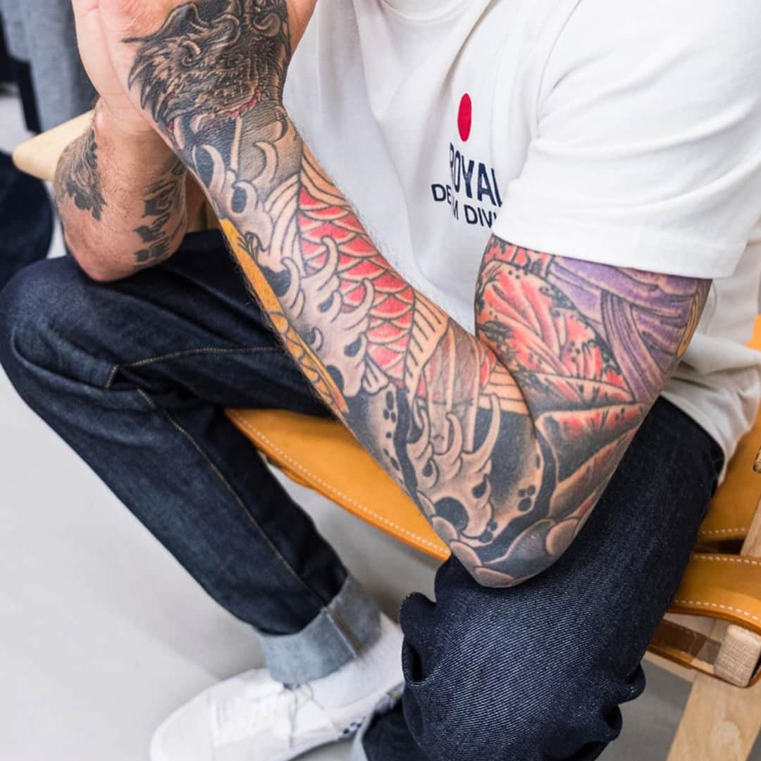 ジャック&ジョーンズさんのインスタグラム写真 - (ジャック&ジョーンズInstagram)「It's that day of the week again: #TattooTuesday. Denim and tattoos make the perfect summer look. 😎 @jeansstudio_aarhus #regram #jjstaff #jackandjones #brothersofdenim #royaldenimdivision」7月9日 18時17分 - jackandjones