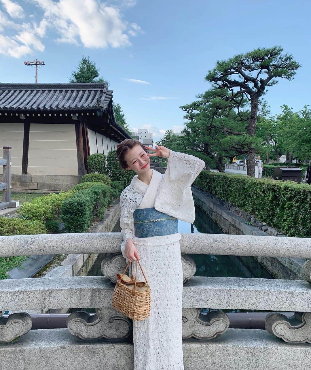 のインスタグラム：「ㅤㅤㅤㅤㅤㅤㅤㅤㅤㅤㅤㅤㅤ レースの浴衣めずらしくて かわいかった〜〜 in 京都 ㅤㅤㅤㅤㅤㅤㅤㅤㅤㅤㅤㅤㅤ #har_trip #京都」