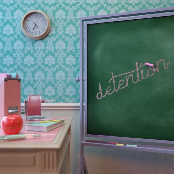 メラニー・マルティネスのインスタグラム：「✨Snippet of “Detention” off of my album K-12! ✨ "Baby can you meet me tonight in detention?  I can feel your blood pressure rise, fuck this tension.  Let me crawl up into your mind, did I mention?  Pretending everything’s alright is detention." Artwork: @pastelae💗」