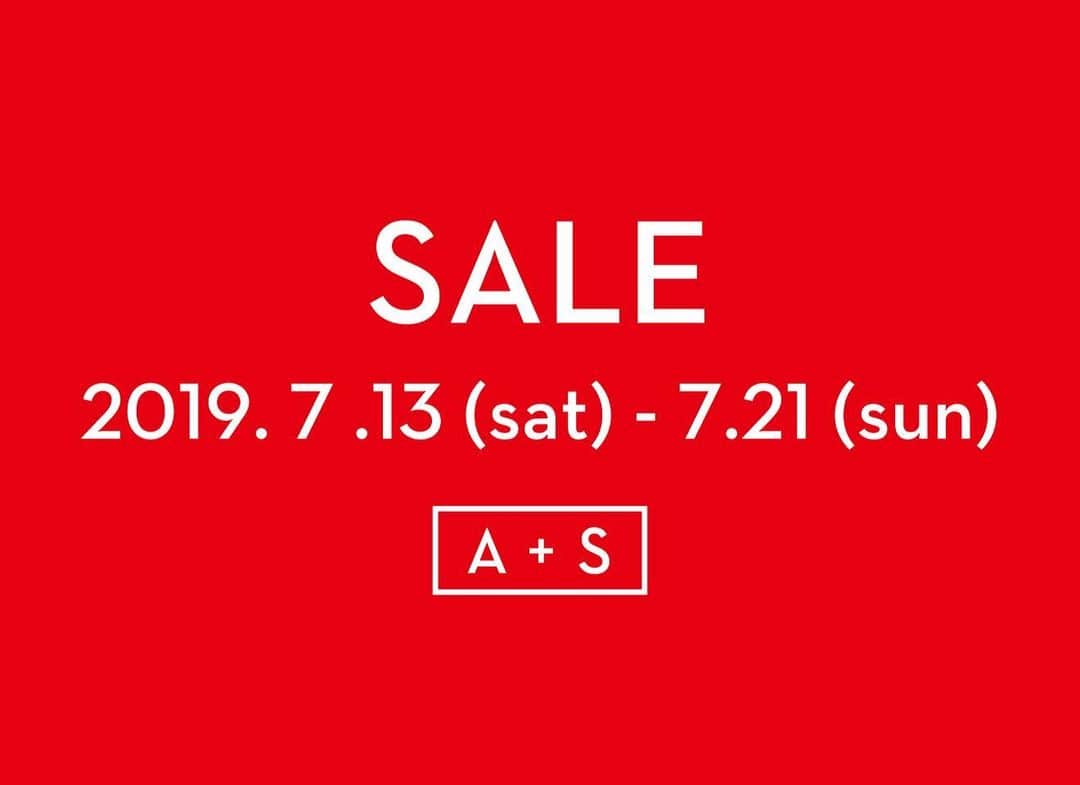 のインスタグラム：「A+S SUMMER SALE 2019 .7 .13 (sat) START 2019年7月13日（土）より7月21日（日）までの期間、A+S実店舗＆WEB STOREにてSALEを実施いたします。実店舗とWEB STOREにて取り扱いブランドが異なりますので、以下をご確認いただき、是非、この機会にご利用くださいませ。 ・ ＜実店舗SALE対象ブランド＞ Maison Margiela  50%OFF nonnative 30%OFF ※NIKE、BALENCIAGAは実店舗では販売いたしません。 ・ ＜WEB STORE SALE対象ブランド＞ NIKE 50%OFF BALENCIAGA 50%OFF ※Maison Margiela、nonnativeはWEB STOREでは販売いたしません。 ・ 詳しくは7月13日（土）正午より下記URLをご確認ください。 ↓ http://store.architectureandsneakers.com/?mode=grp&gid=1340602 ・ #a_and_s」
