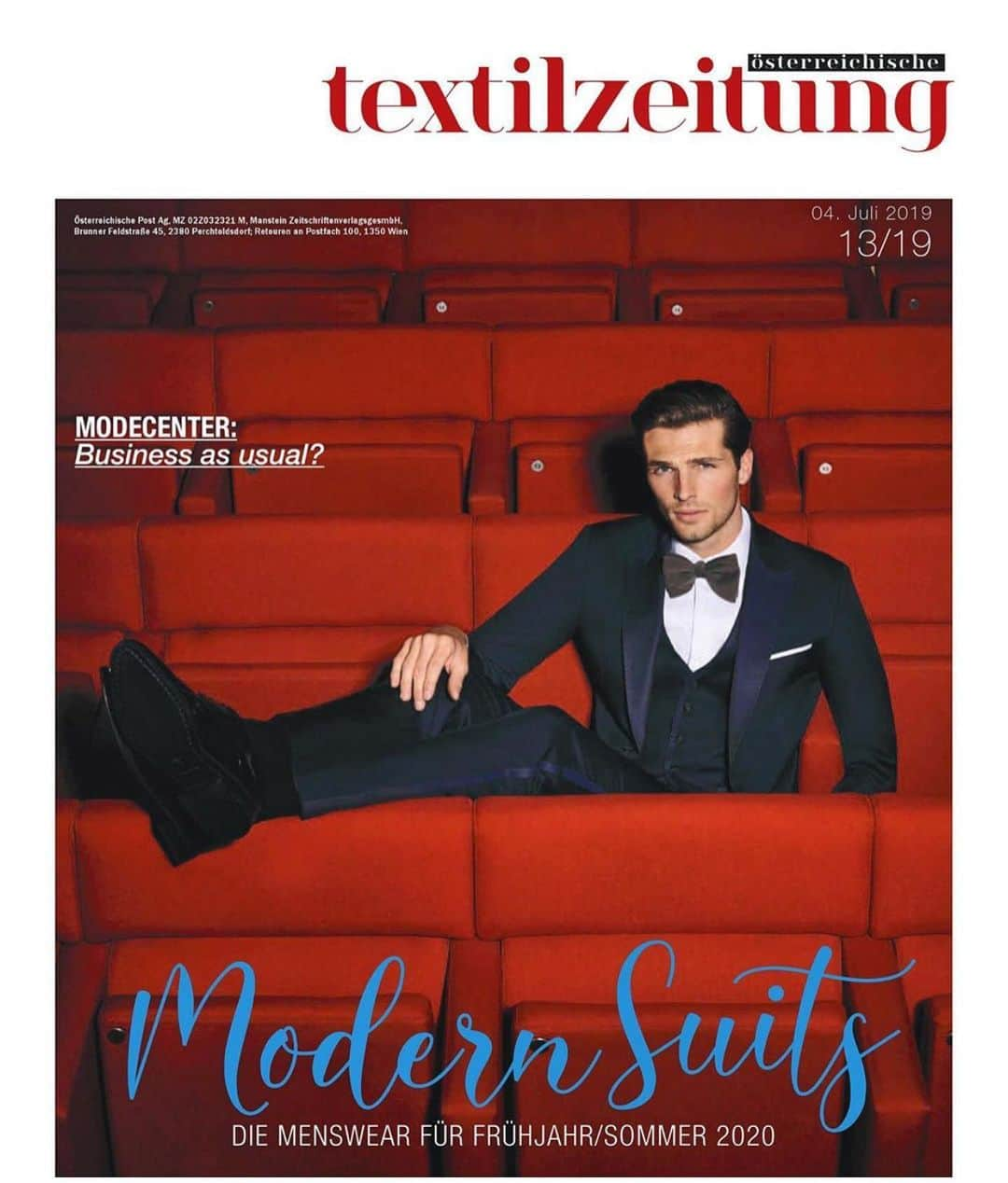 Edward Wildingさんのインスタグラム写真 - (Edward WildingInstagram)「On the cover of @textilzeitung wearing @joop」7月9日 20時15分 - edwardwilding