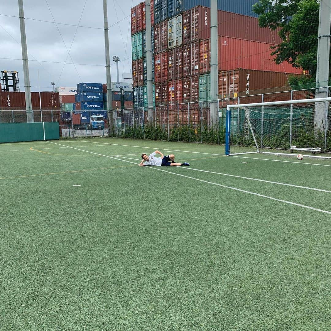 熊谷岳大さんのインスタグラム写真 - (熊谷岳大Instagram)「今日はサッカーしました⚽️⚽️ 楽しかったです⚽️⚽️ 明日は体バキバキです😊 ファインプレー‼️ 指示キーパー‼️ プラティニ‼️ #サッカー #キーパー #ファインプレー #指示 #プラティニ #日本代表」7月9日 20時42分 - garichu.kuma