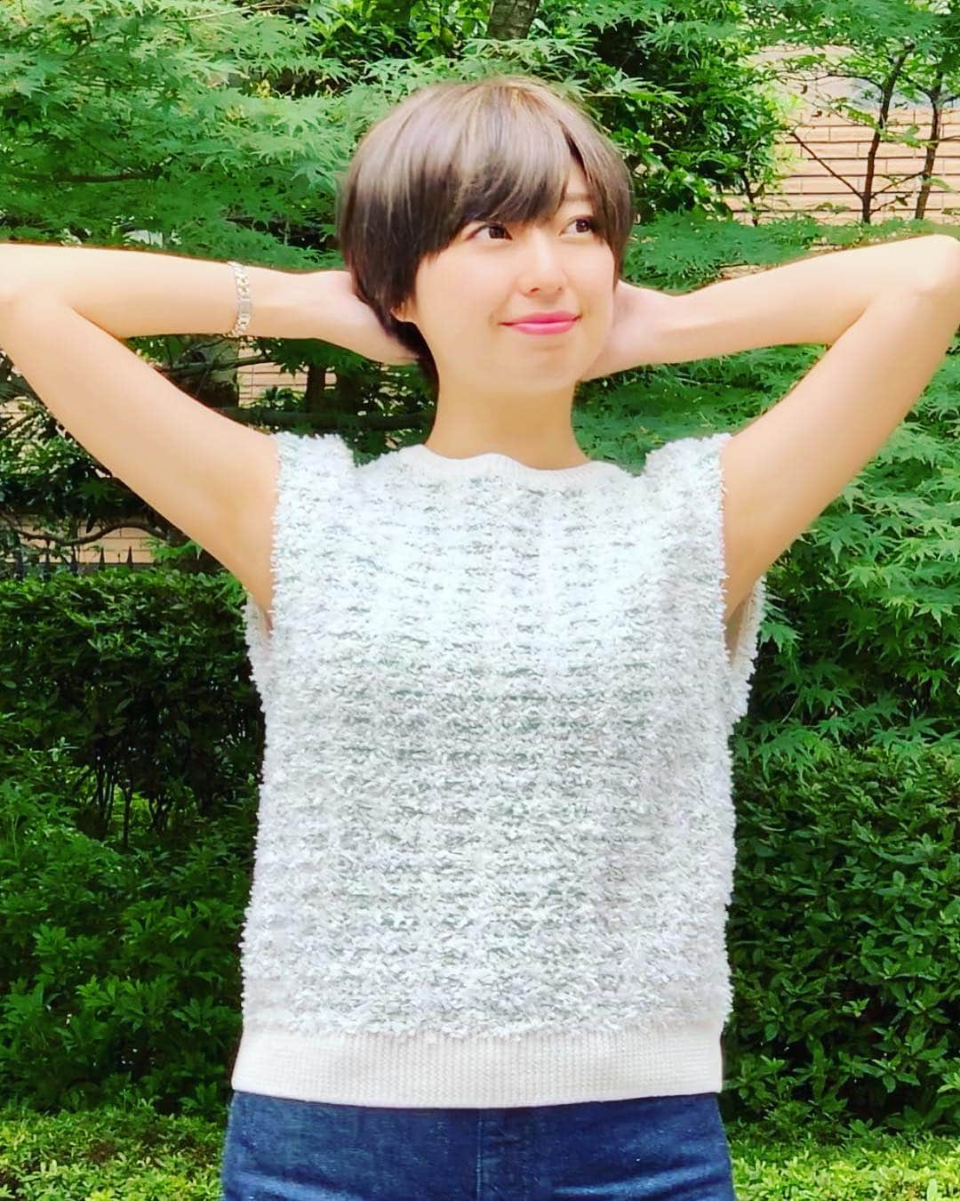 春花きららさんのインスタグラム写真 - (春花きららInstagram)「ちょっと前 やっとこさ髪切れた すっきり  #やりたかったこと  #ショートカット #乾くの早すぎ  #楽ちん」7月9日 20時53分 - maiko_kirara