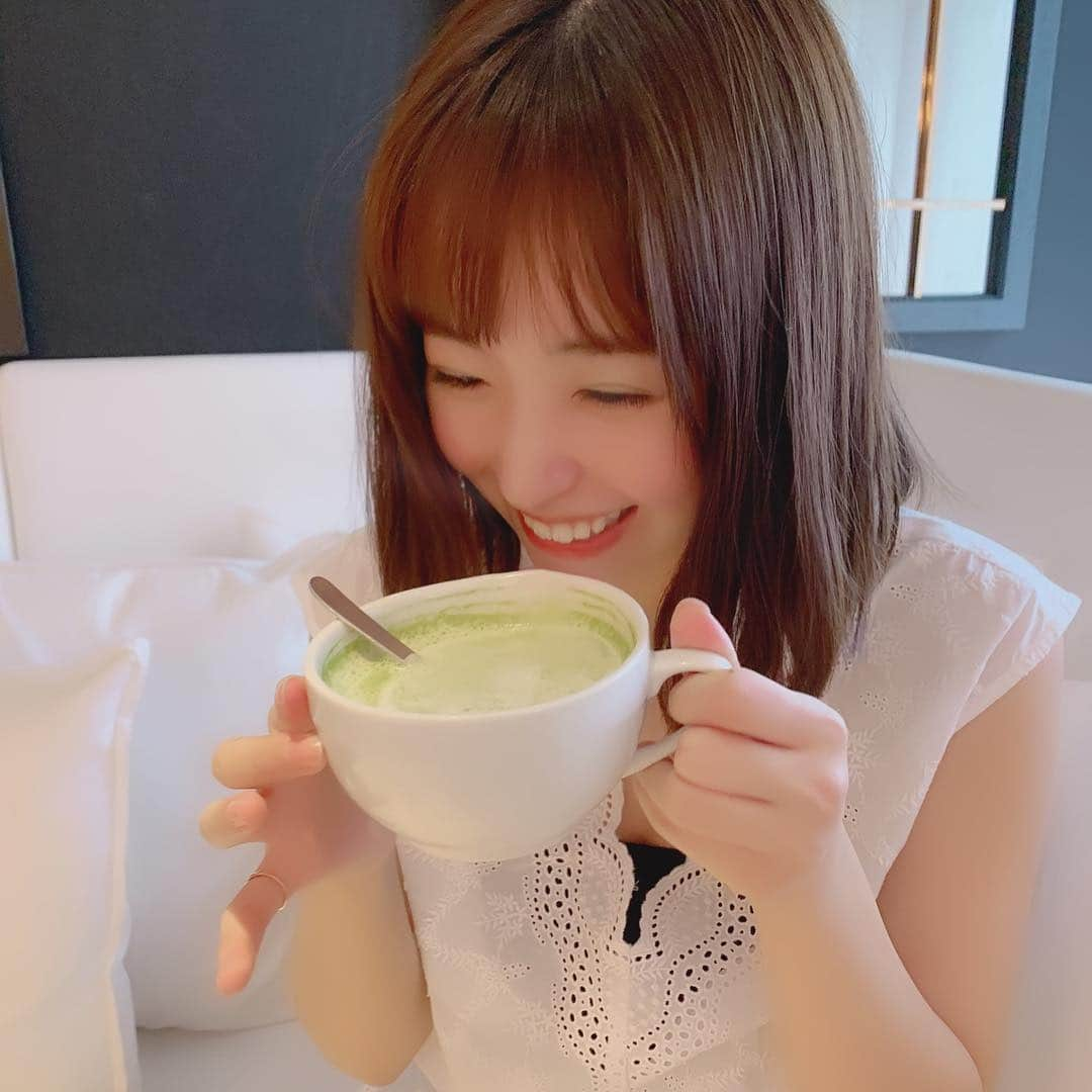 近藤里奈さんのインスタグラム写真 - (近藤里奈Instagram)「. ﻿ ﻿ ﻿ 抹茶オレ☕️☕️☕️﻿ ﻿ ちょっぴり苦かったよ🤤☁️﻿ ﻿ ﻿ ﻿  だいすきなお友達とたくさん話して幸せ🥰﻿ ﻿ ﻿ #抹茶オレ #カフェ シフォンケーキ﻿ ﻿ ﻿ ﻿ ﻿」7月9日 21時17分 - rina_kondo_0223