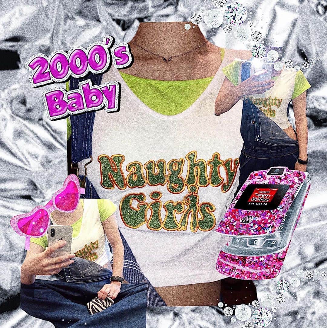 Yup’inのインスタグラム：「7th anniversaryおめでとうございます💗いつもありがとうございます💗 @pinnap_tokyo_1  #naughtygirls #pinnap #anniversary #90sfashion #00sfashion #ootd」