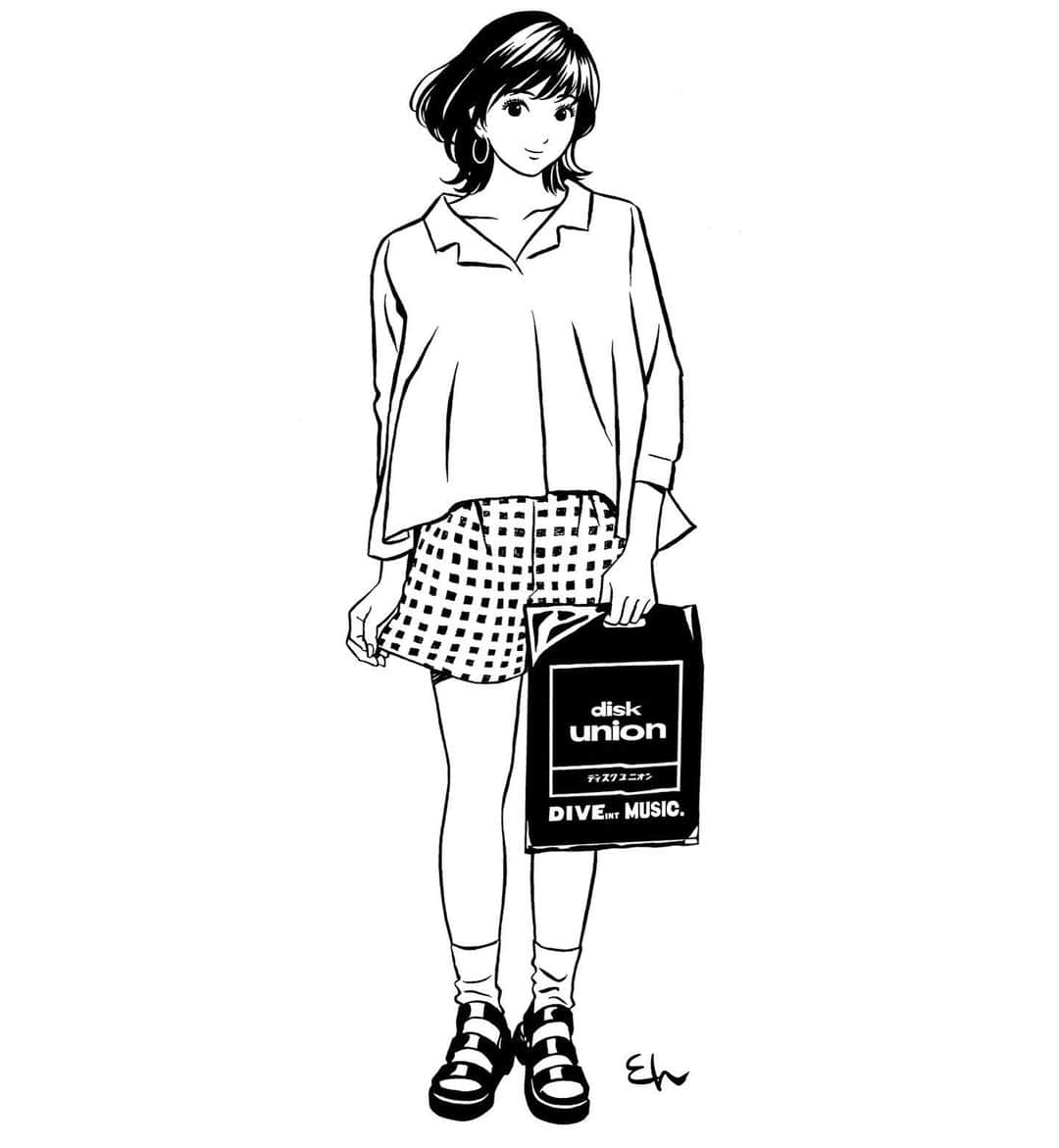 江口寿史さんのインスタグラム写真 - (江口寿史Instagram)「July.2019  Ad for Kichijoji sun road,Tokyo.  #illustration #artwork #manga  #bandedessinee #comicart」7月9日 21時27分 - eguchiworks