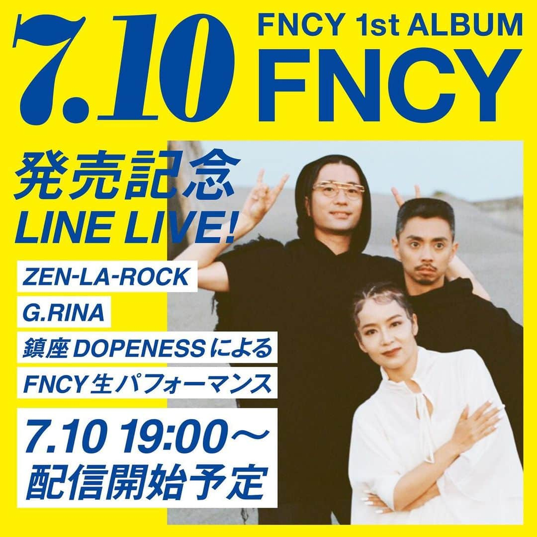 ZEN-LA-ROCKさんのインスタグラム写真 - (ZEN-LA-ROCKInstagram)「🔜遂に明日🔜 FNCYアルバム発売日です‼️ 心底お願いです🙇🏻‍♂️ ✅明日水曜19時 ✅渋谷modi 1F スペース ✅発売記念LIVE ✅🆓です‼️ ✅全員集合でーーー！！！ . . 今日も各所プロモーションで走り抜けました！！！ 昼も夜もWREPだぁ 皆様のお越しをまぢでお待ちしてます🙏🏽🙏🏽🙏🏽 . . . #fncy #zenlarock #鎮座dopeness #grina #wrep #zeebra #渋谷modi #遂に明日」7月9日 21時34分 - zenlarock