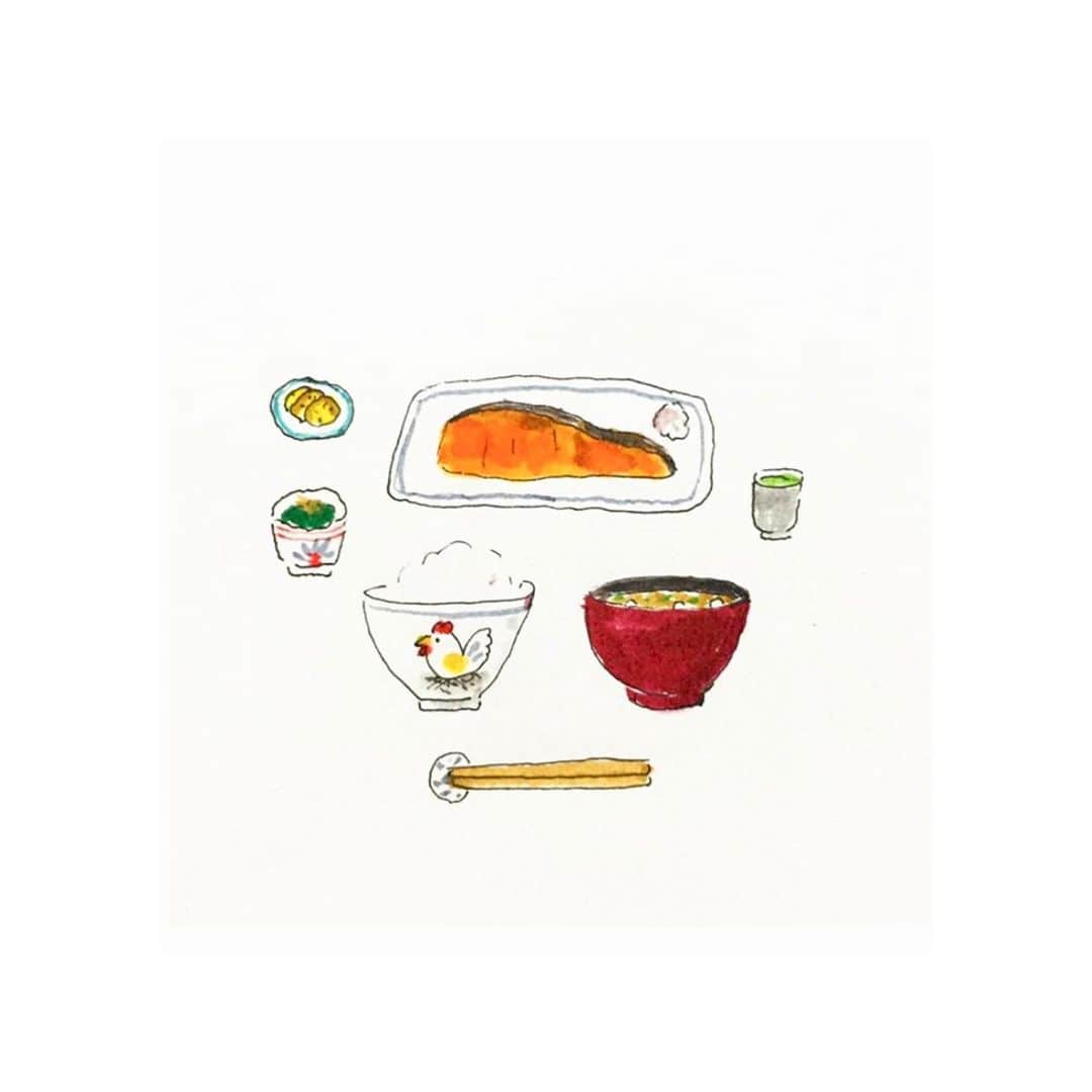 ハルペイさんのインスタグラム写真 ハルペイinstagram しゃけ定食 シールあります ミンネで販売中 明日はちょっとジムに行くよ 笑うとこじゃないよ 鮭 鮭定食 焼き魚定食 しゃけ 食べ物イラスト Harupei Doodle Draw Drawing Illustrator