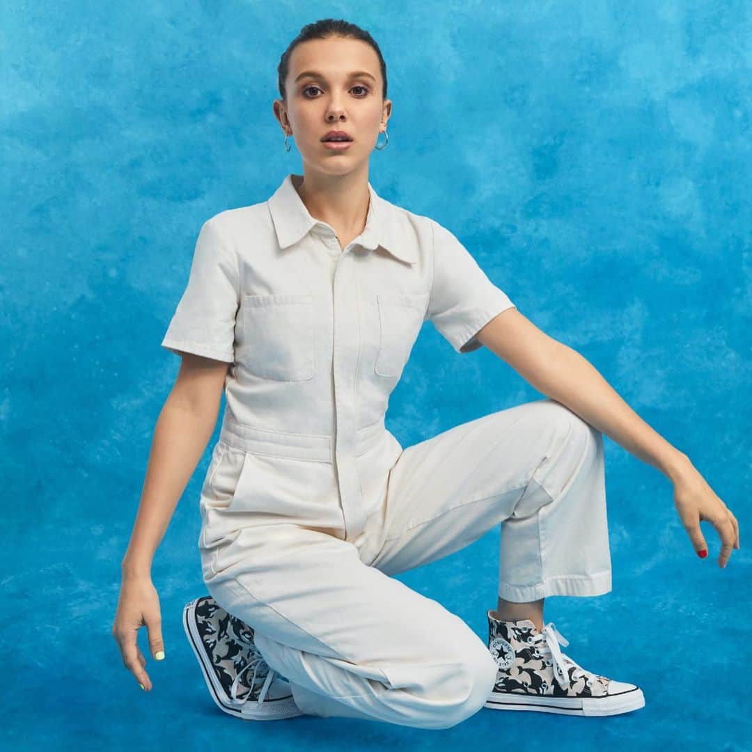 converseさんのインスタグラム写真 - (converseInstagram)「Introducing Millie by You, a new collection from @milliebobbybrown that highlights Millie’s love for the ocean and its animals as well as DIY fashion. You’ll get to create a custom pair of Chucks with prints, colors, and materials curated by Millie.  Available in the US and Western Europe, July 11. #ConverseByYou #ConverseXMBB」7月9日 22時14分 - converse