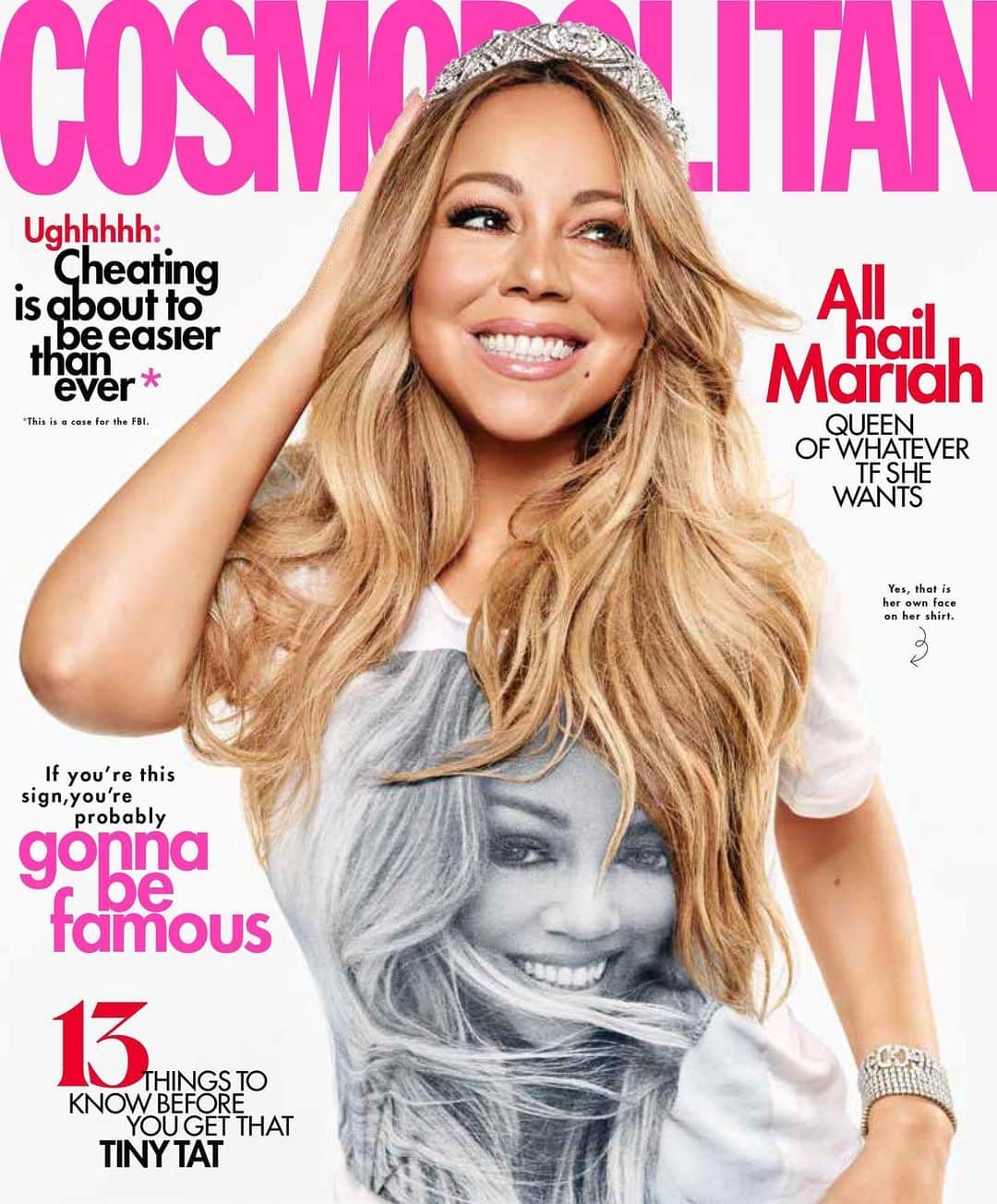 Cosmopolitanさんのインスタグラム写真 - (CosmopolitanInstagram)「August cover star Mariah Carey is here to remind you what it took to wear the crown—and why she's never giving it up. 👑 Hit the link in bio for the superstar's unfiltered thoughts on sex, shade, and the stories behind those epic memes.」7月9日 22時29分 - cosmopolitan