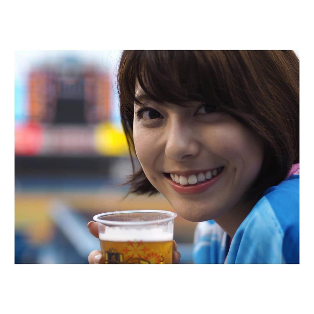 上村彩子さんのインスタグラム写真 - (上村彩子Instagram)「. . ビール半額デー！ よき休日となりました🍻✨ . . #プロ野球#ヤクルトスワローズ #DeNAベイスターズ」7月9日 23時27分 - saekokamimura