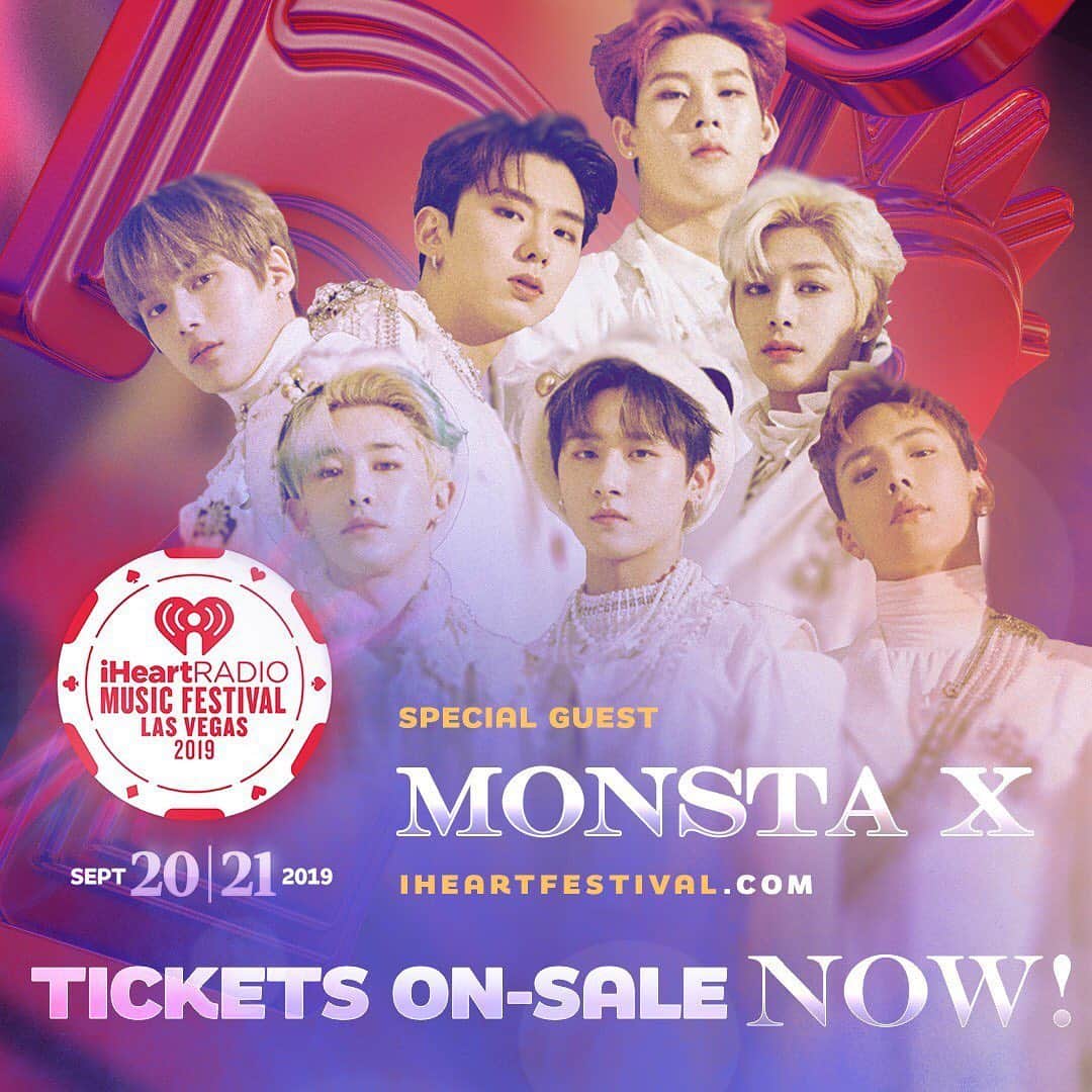 Monsta Xさんのインスタグラム写真 - (Monsta XInstagram)「Tickets on-sale now for our performance at the 2019 @iheartradio Music Festival! Click the link in bio to get yours now!  #iHeartRadio #iHeartFestival #아이하트라디오 #아이하트페스티벌  #MONSTAX #몬스타엑스 #몬스타그램 #Monstagram」7月10日 1時48分 - official_monsta_x