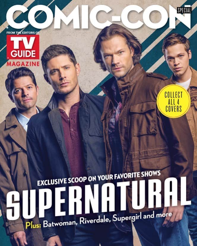のインスタグラム：「Thank you to @tvguidemagazine for honoring this little show for our FINAL #Comic-Con!! 😭. These talented, promising, and erudite fellas (and @misha ) are eternally grateful. Hope to see y’all there. #WBSDCC #SDCC2019」