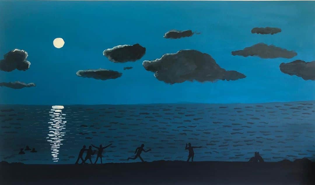 Jean Jullienさんのインスタグラム写真 - (Jean JullienInstagram)「Moonlight action painting (strike 4)」7月10日 2時59分 - jean_jullien