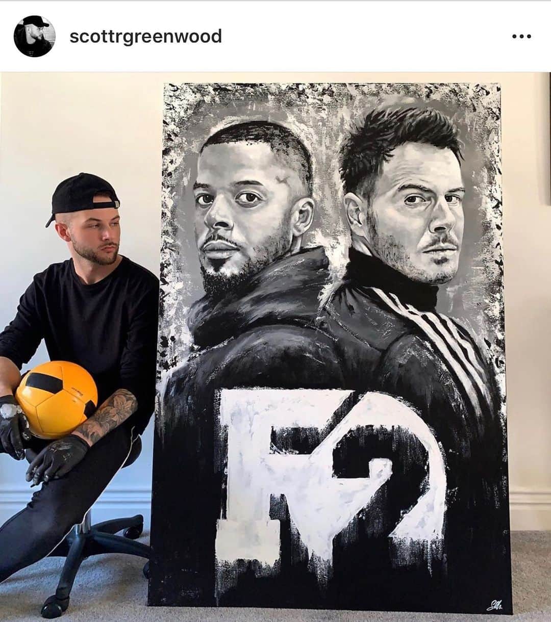 F2Freestylersのインスタグラム：「Wow 😮 @scottrgreenwood this is amazing! Unbelievable work mate. Thank you #F2Family 💙🙏🏻」