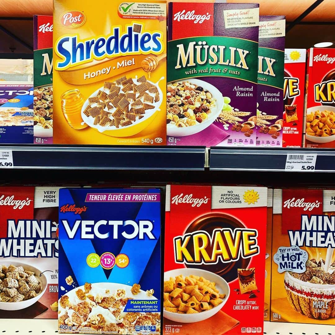 ブライス・ジョンソンさんのインスタグラム写真 - (ブライス・ジョンソンInstagram)「Canada knows how to name their cereals! 🇨🇦 gotta have my Vectors」7月10日 5時02分 - mrbrycejohnson