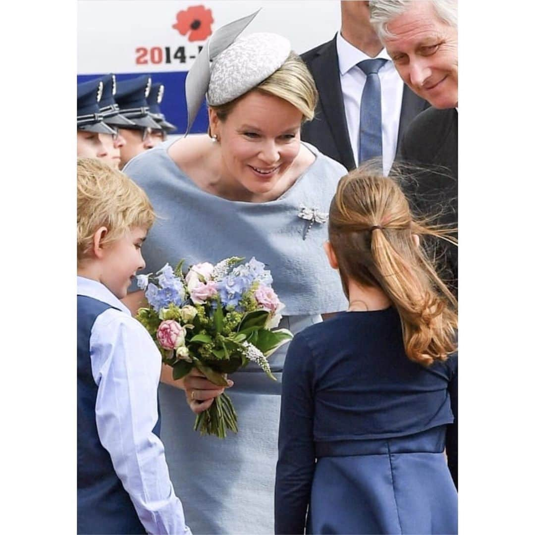 フィリップトレーシーさんのインスタグラム写真 - (フィリップトレーシーInstagram)「Her Majesty Queen Mathilde of Belgium in a hat by Philip Treacy today.」7月10日 5時24分 - philiptreacy