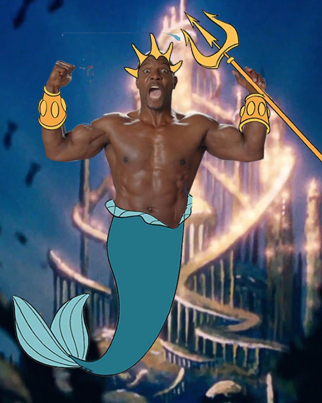 テリー・クルーズさんのインスタグラム写真 - (テリー・クルーズInstagram)「IF YALL LIKE THIS ENOUGH MAYBE IT’LL HAPPEN! 🧜🏾‍♀️🧜🏾‍♂️ KING TRITON! 🔱 #TerryForTriton #MermanLife #LikeItThenWatchAGT #AmericasGotTerry @agt」7月10日 6時01分 - terrycrews